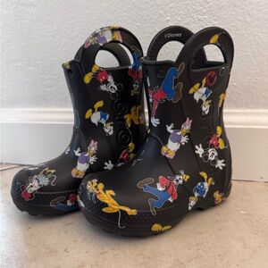 Disney Kids Character Boots - Black and Multicolor
